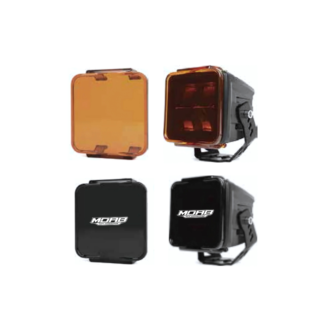 Tapas protectoras Ambar focos LED 3" MOAB