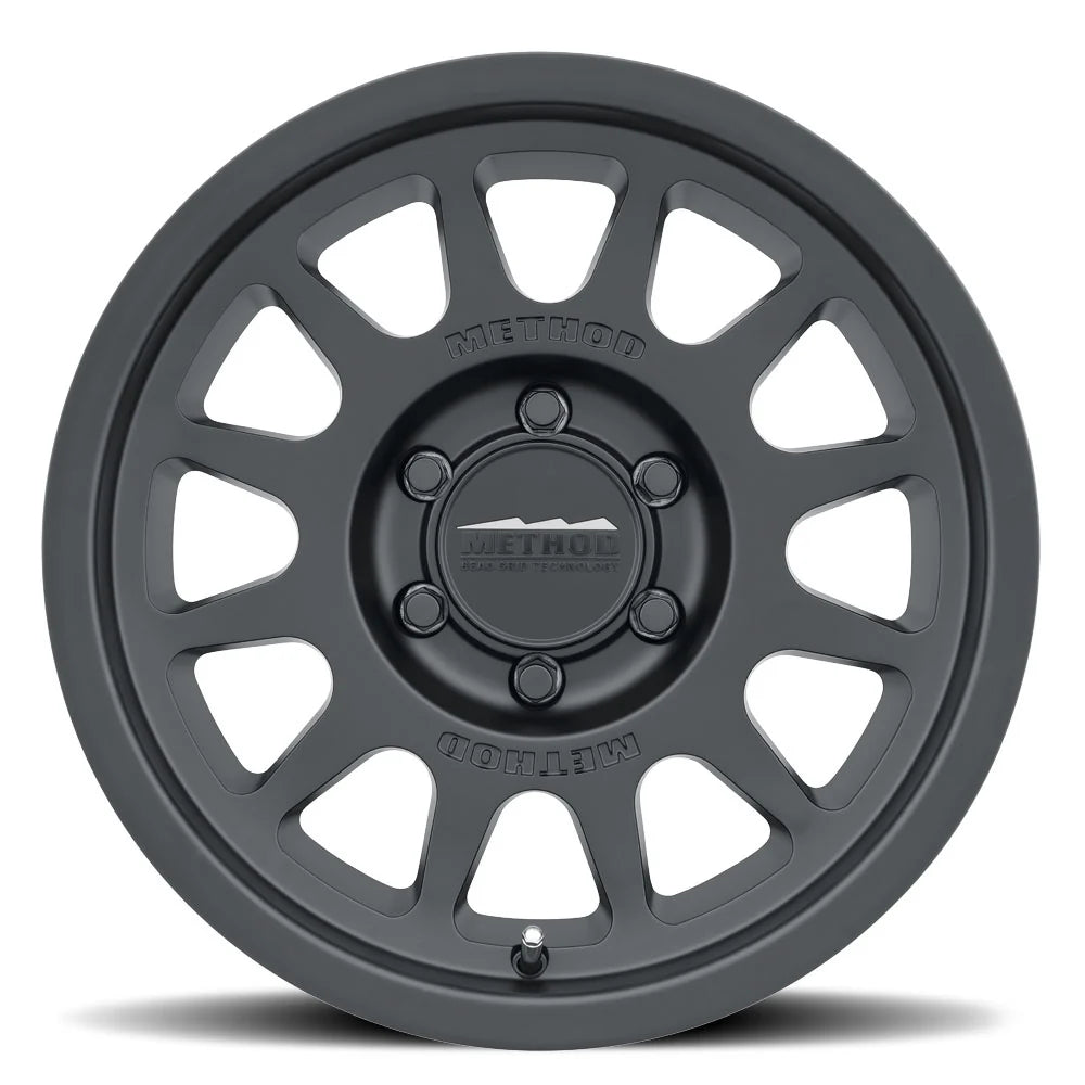 4 Llantas Method MR703 BeadGrip Matte Black (17x9" 5x127)