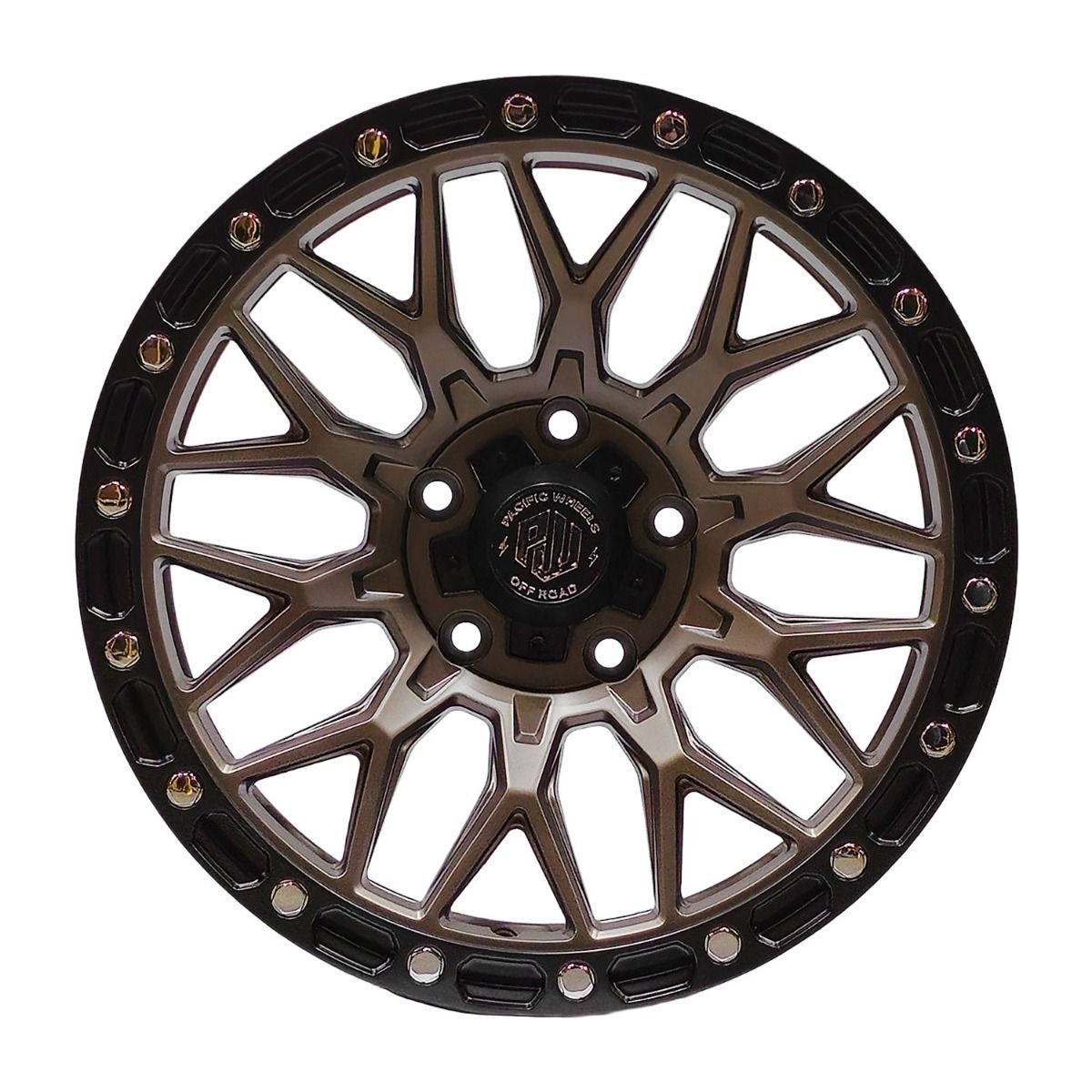Llanta Pacific Wheels WOLF 17x8.5 ET20 6x139 — MBrnz-LMB-CR