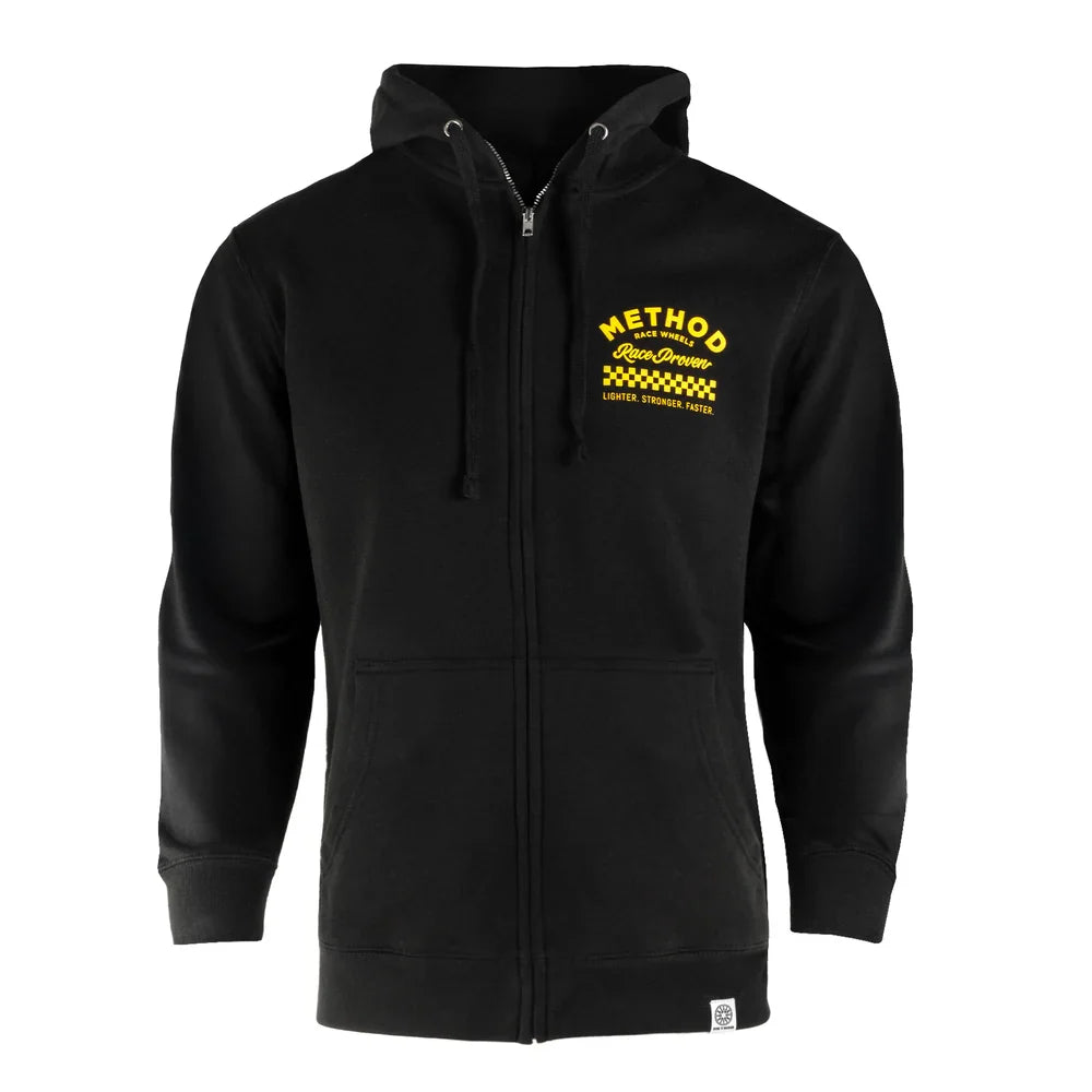Polerón Negro Method Race Shop Zip-Up Hoodie — XL