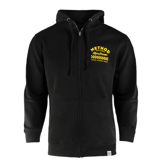 Polerón Negro Method Race Shop Zip-Up Hoodie — XL