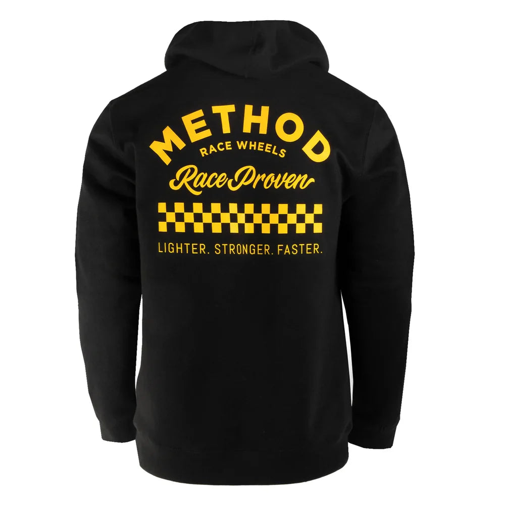 Polerón Negro Method Race Shop Zip-Up Hoodie