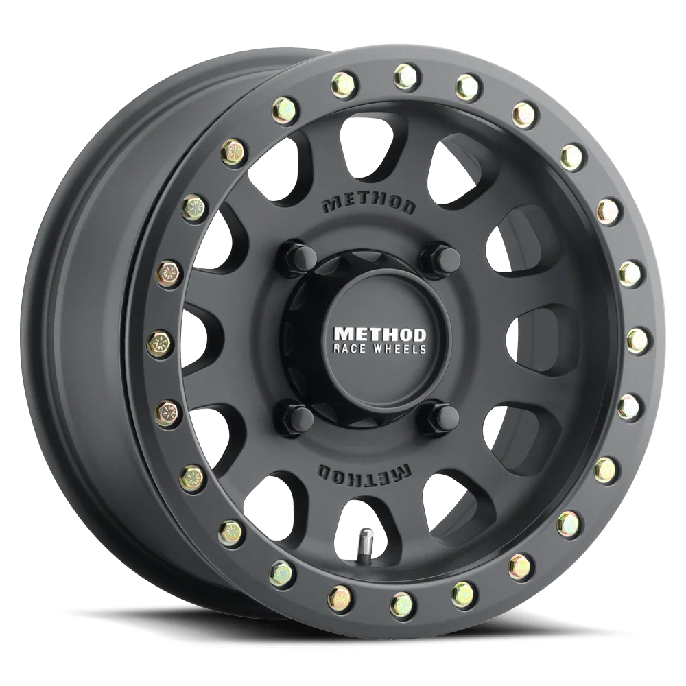 4 Llantas Method MR401 UTV Beadlock Matte Black 15x7 4x136 ET+13