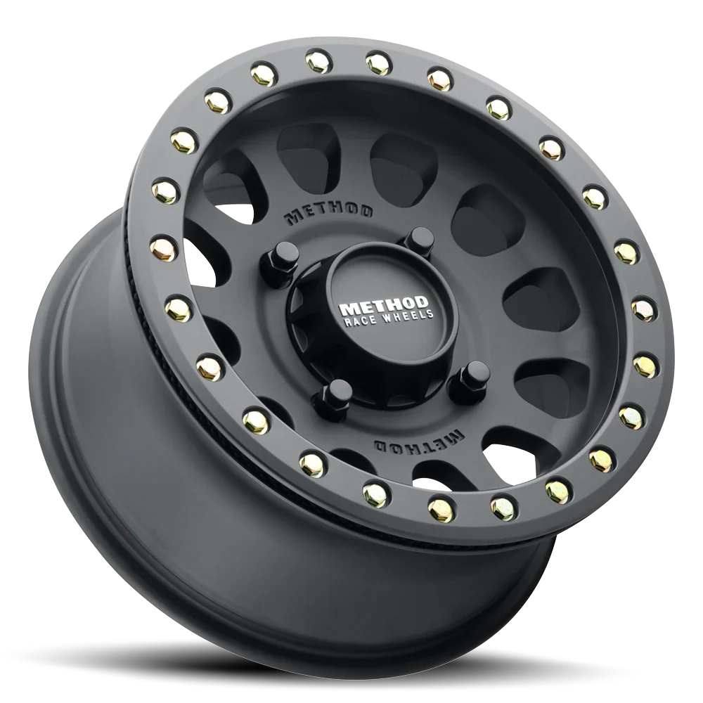 4 Llantas Method MR401 UTV Beadlock Matte Black 15x7 4x136 ET+13