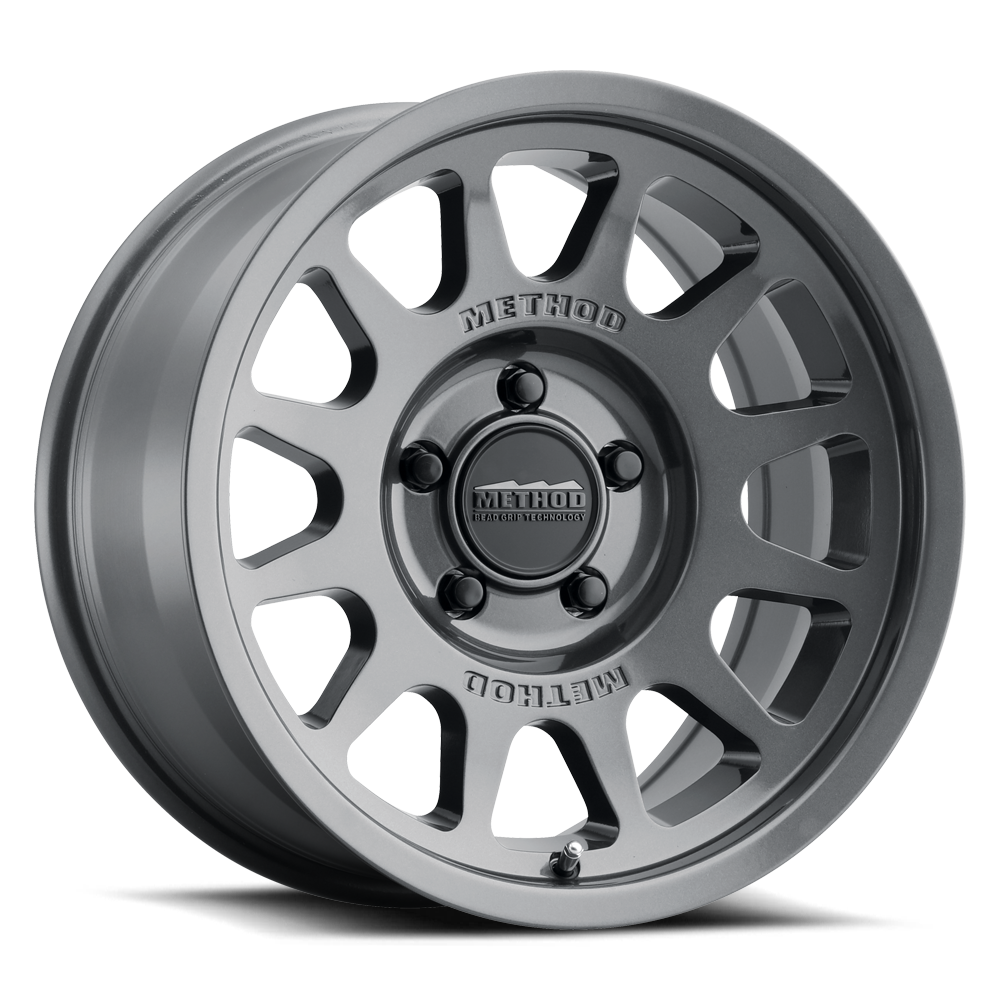 4 Llantas Method MR703 Gloss Titanium Beadgrip 17x9 5x127 ET-12