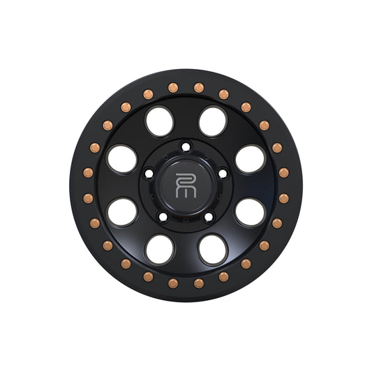 4 Llantas RMC 803 BEADLOCK 15X10 - 5X127 Satin black ET-44