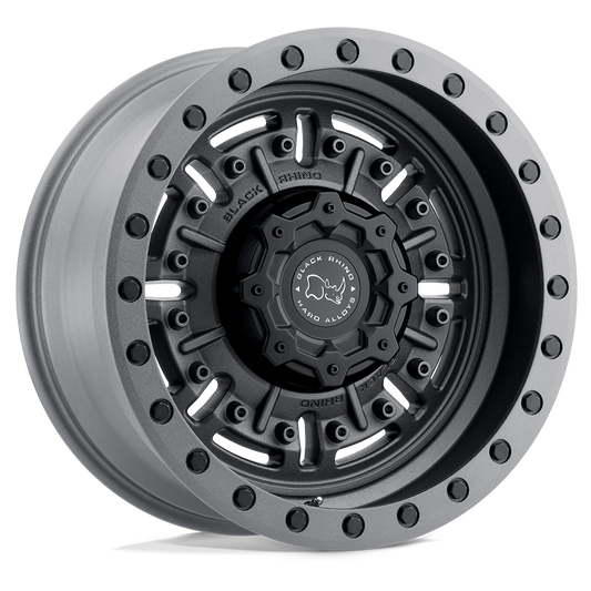4 Llantas Black Rhino Abrams Matte Black (17x8.5" 6x139,7)