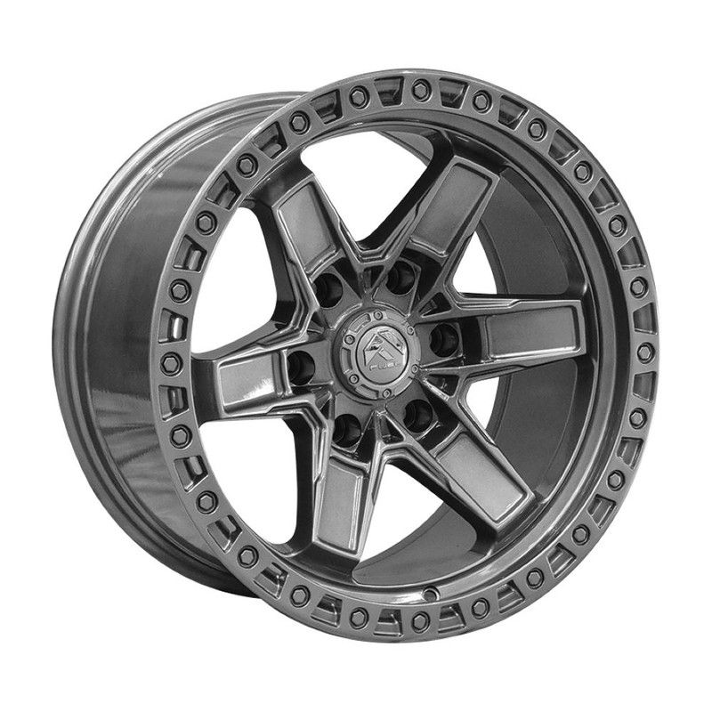 Llanta Pacific Wheels KICKER6 17x9 ET-12 6x139 — Gris gunmetal mate
