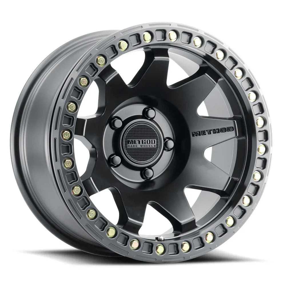 4 Llantas Method MR108 Beadlock Matte Black (17x9 5x127)