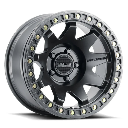 4 Llantas Method MR108 Beadlock Matte Black (17x9 5x127)