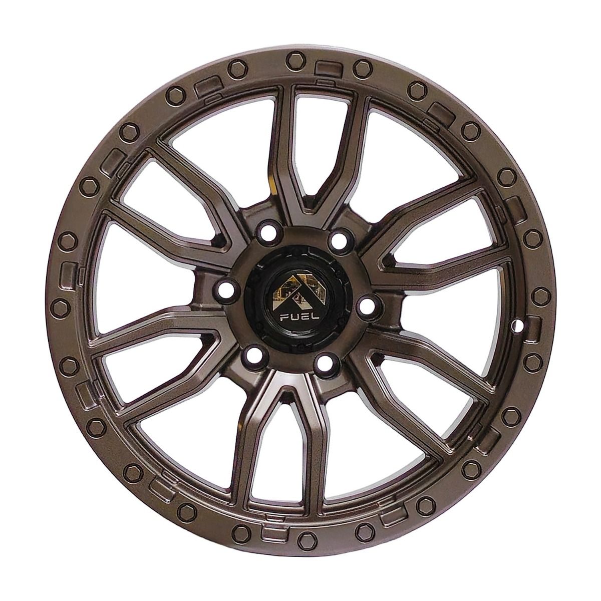 Llanta Pacific Wheels REBEL6 17x9 ET-5 6x139 — Bronce mate