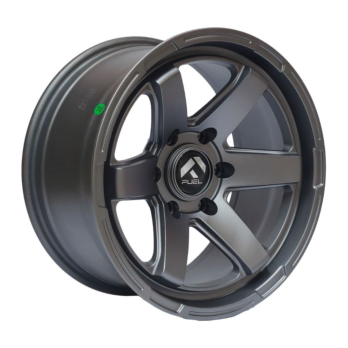 Llanta Pacific Wheels RUSH 17x8.5 ET0 6x139 — Gris gunmetal mate