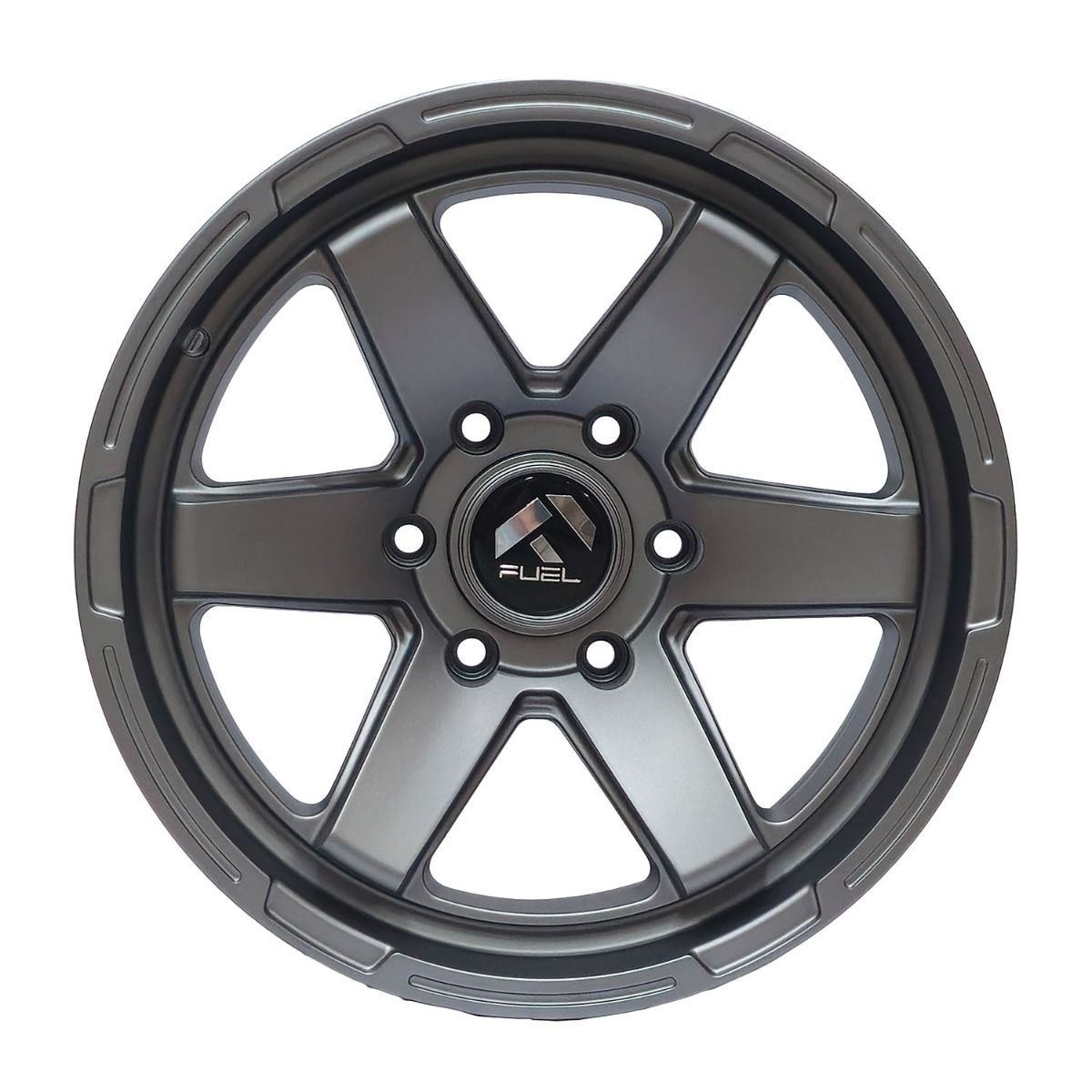 Llanta Pacific Wheels RUSH 17x8.5 ET0 6x139 — Gris gunmetal mate