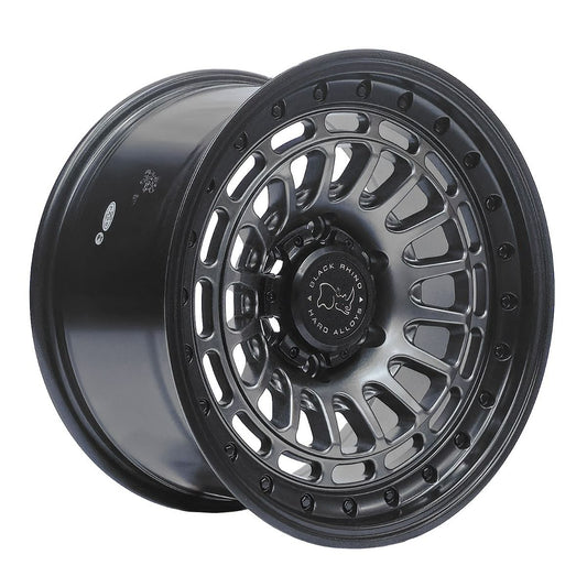 Llanta Pacific Wheels SAHARA 17x9 ET0 6x139 — Gunmetal mate / borde negro mate