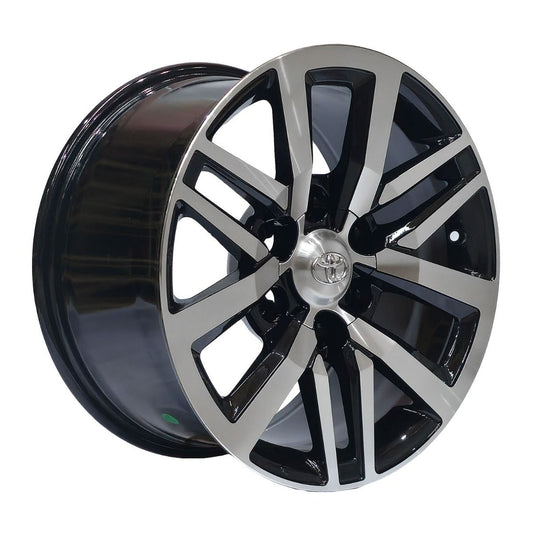 Llanta Pacific Wheels TOYO2016 17x9 ET25 6x139 — Negro mecanizado