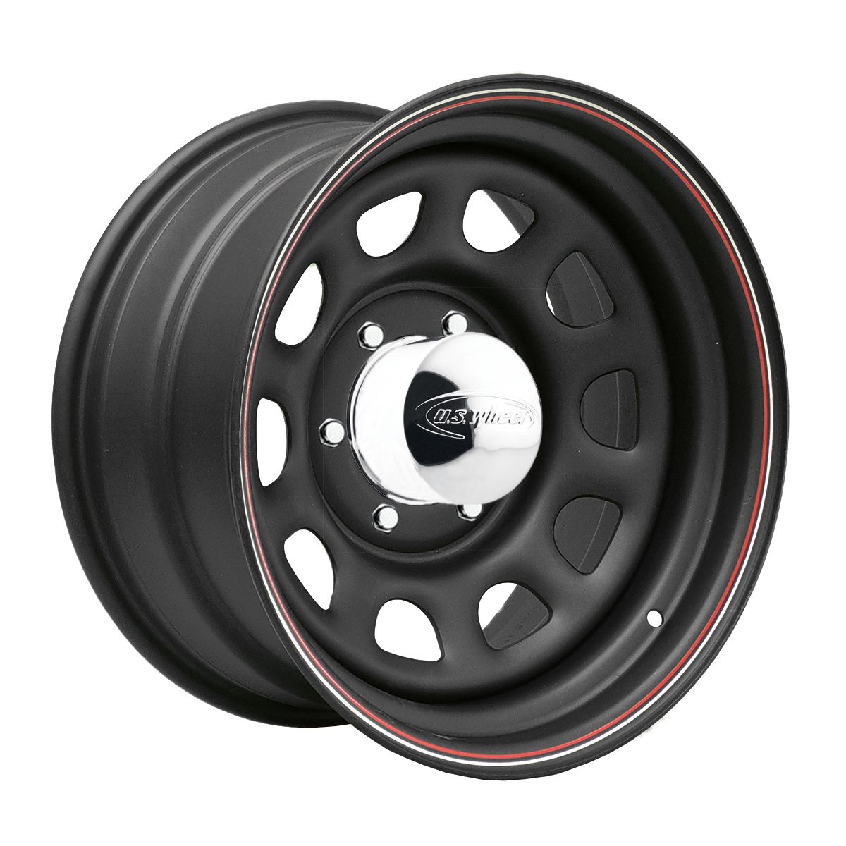 Llanta Pacific Wheels US-DAYTONA 17x9 ET0 6x139 — MB-W/W&REDLn