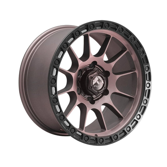 Llanta Pacific Wheels VECTOR 17x9 ET-12 6x139 — Bronce mate / borde negro mate